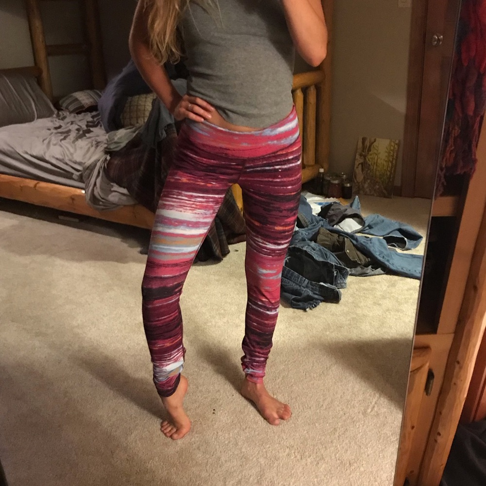 Zella patterned leggings xs